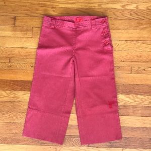 Pringle Red Cotton Tweed Culottes Size 6
